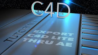 Export from Cinema 4D Lite through After Effects