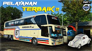 1090 KM BANYUWANGI-JAKARTA NAIK PANDAWA 87 UHD “HERBIE” VOLVO B11R [PART 1]