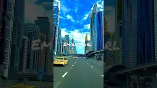 Beautiful Sheikh Zayed Road see the traffic flow dubai #expo2020dubai #dubai #shorts #burjkhalifa