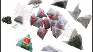 Triangle Teabag Packing Machine With Electronic Scale Tam giác Trà túi bao