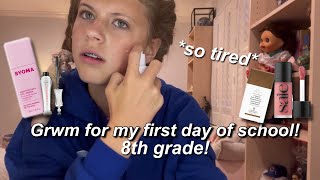 GRWM FOR THE FIRST DAY OF SCHOOL! *8th grade*