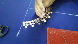 making of mirror work on anarkali dress   hand embroidery making