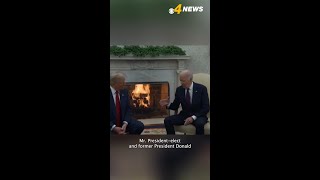 Biden welcomes Trump back to Oval Office in traditional power transfer ceremony