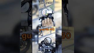 Guerrilla 450 vs Speed 400 meter console #viralvideo #royalenfield #triumph