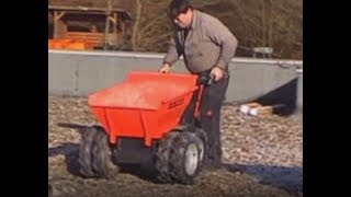 Muck Truck versus wheelbarrow on gravel roof