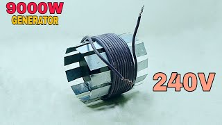 You Can Make Easy 240V 9000W Powerful Electric Generator At Home