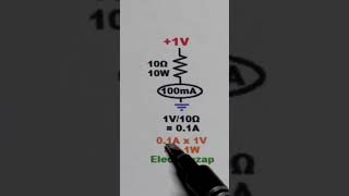 5th Current Per Volt Through Common Resistor Values #electronic  #howto #electroniccircuits