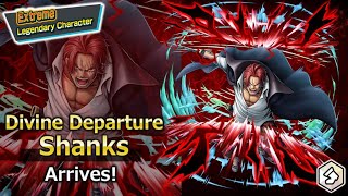 DIVINE DEPARTURE SHANKS 🗡️ PREVIEW GAMEPLAY | One Piece Bounty Rush OPBR | ELBAF SHANKS