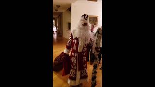 Ded Moroz Grand Entrance Russian New Year Celebration New York