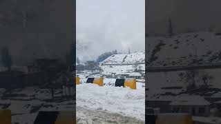 Kalam Swat Snwo fall video,