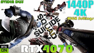 RTX 4070 ~ Suicide Squad: Kill the Justice League | 1440P and 4K Performance Test | RT | DLSS