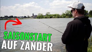 Saisonstart auf Zander! || Angeln am Rhein || Pantoffel angelt