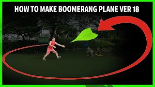 Kağıttan Boomerang Uçak Yapımı 18 | Bumerang kağıt uçakları yapma | Paper boomerang Airplane