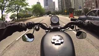 GoPro: Harley Iron 883 Chicago i290/Lake Shore Drive