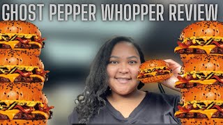 BURGER KING NEW GHOST PEPPER WHOPPER REVIEW AND MUKBANG | @Shai.b