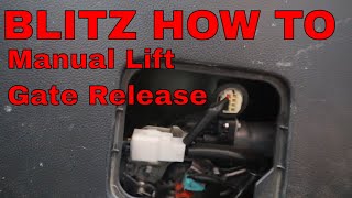 BLITZ HOW TO 15'-19' Outback Manual Lift Gate Latch Release