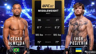 CESAR ALMEIDA VS IHOR POTIERIA FULL FIGHT UFC 307