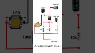 A Clapping Switch Circuit For LED lights #video #experiment