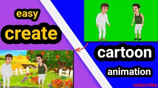 cartoon animation create!! keshe cartoon banaye 2022!!free tutorial