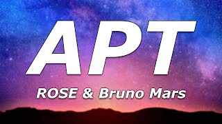 ROSE & Bruno Mars – APT (Lyrics) - "Don't you want me like I want you baby?"