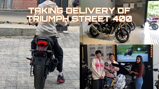 Taking Delivery of Triumph Speed 400 | Triumph Bongaigaon ‎@D25T_RIDER