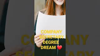 CS DEGREE #companysecretary #shorts