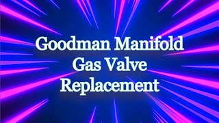 Goodman Manifold Gas Valve Replacement(Not sponsored)