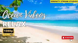 Relaxing Music with Ocean Waves: Beautiful Piano, Sleep Music, Stress Relief, Sea Beach Video