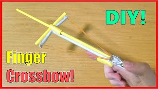 How to Make a Finger Crossbow - Paper Crossbow DIY