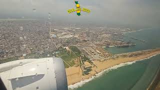 Take-off from Gnassingbe Eyadéma International Airport on board FLIGHT ET509 BOEING B787-8