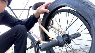 HOW TO GET HOME ON BMX FLAT TIRE