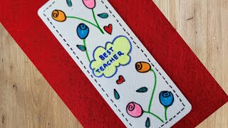 Teacher's day bookmark making / Happy Teacher's day gift diy / Teacher's day bookmarks #bookmark