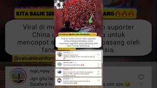 Supporter China Memaks4 Turunkan Spanduk Fans Timnas Indo