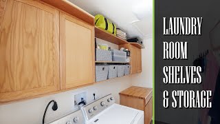 Laundry Room Shelves & Storage Ideas