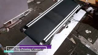 Table top printing conveyor