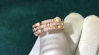 Rose gold rings with diamonds