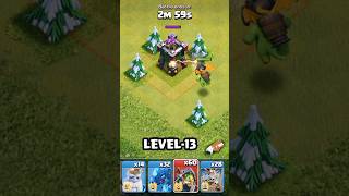 MAX Inferno dragon vs All levels archer tower🔥😱 | dragon attack | BDGaming #shorts #coc #viral