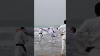 Karate training session with Sensei Jacek Lipinski in The Gambia, Africa with Busumbala Karate Club