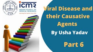 Viral and Worm caused disease || ICMR Exam Oriented List || #ICMR || Usha Yadav