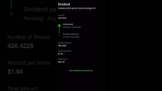 Dividend Alert From Cony, Msty & Nvdy 🚨 #shorts #dividends