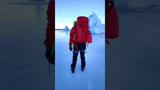 ‘Drilling for gold’…or checking the thickness of the ice on the frozen lagoon 😎 #travel #iceland