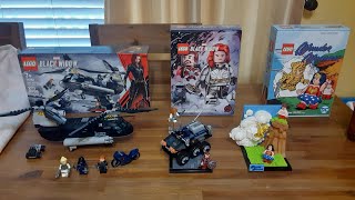 LEGO Taskmaster Amush 77905 / Wonder Woman 77906 SDCC comparison with BW Helicopter Chase 76121 2020