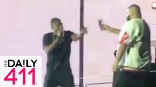 LOL! DJ Khaled Takes A Tumble Onstage While Snapchatting | TheDaily411