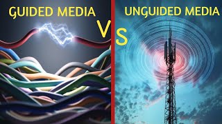 Difference between guided media and unguided media in hindi|guided media vs unguided media.