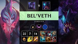 Bel'Veth Jungle vs Rek'Sai: Triple Kill, Godlike - EUW Master Patch 14.18