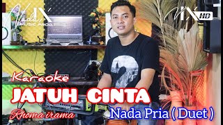 JATUH CINTA KARAOKE - RHOMA IRAMA - NADA PRIA ( DUET ) - AUDIO JERNIH - NADA9 - ANTOK + LIRIK LAGU