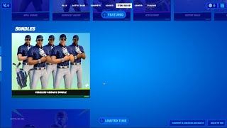 NEW FORTNITE GOLF SKINS - ITEMSHOP PREVIEW. FEARLESS FAIRWAY BUNDLE