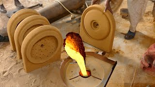 Making Metal Body Wheat Grinder Machine || Metal Casting Industry || Sand Casting Process