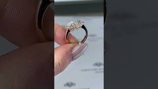 2 Stone Solitaire Diamond Engagement Ring - "Libra"