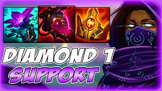 I TRY TO PLAY MALZAHAR SUPPORT IN DIAMOND 1 ELO | Malzahar Guide S14 - League Of Legends